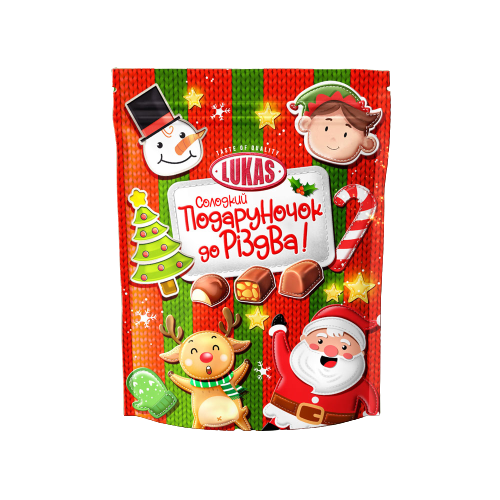 Подарунок новорічний ЛУКАС Солодкий Подаруночок до Різдва, 200г